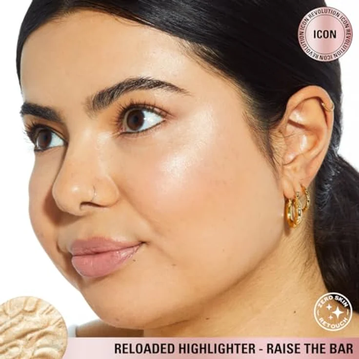 Makeup Revolution London Re-loaded Hochpigmentierter Puder-Highlighter Farbton Raise The Bar 10 g – Bild 5
