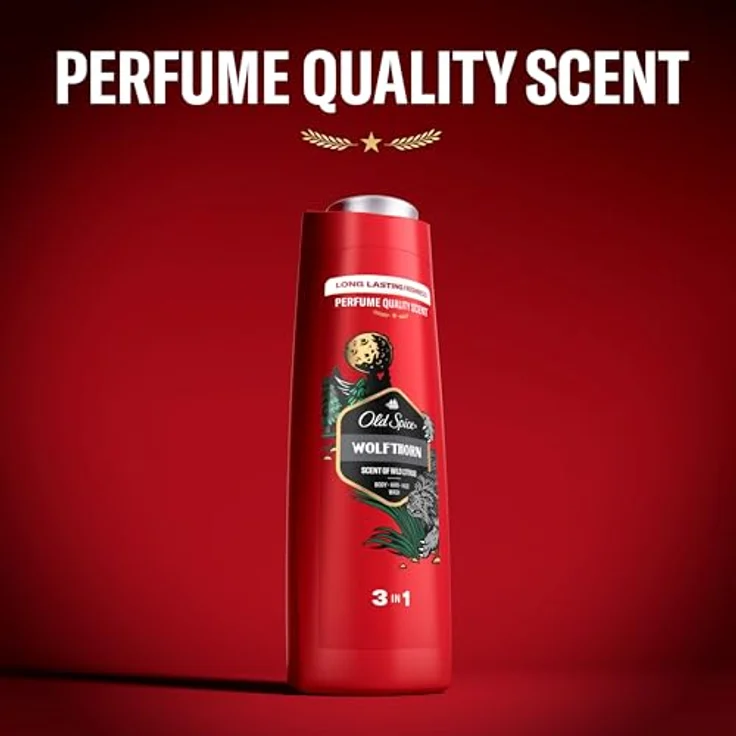 Old Spice Wolfthorn Duschgel für Männer XL 400ml Maskuliner Duft – Bild 2