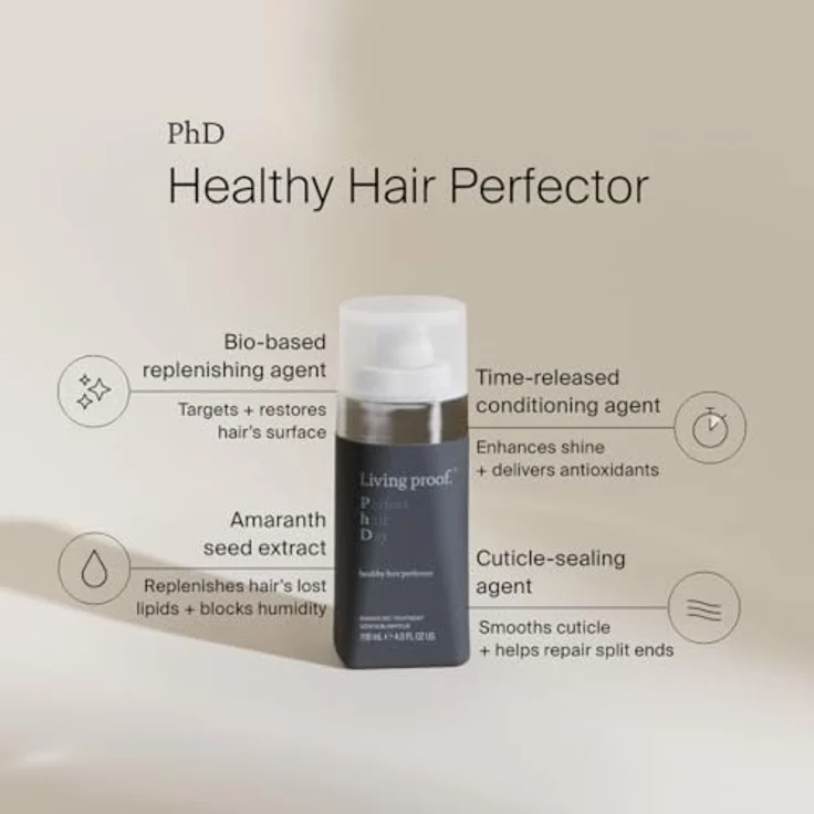 Living Proof Perfect Hair Day Healthy Hair Perfector | Haar-Pflegelotion für trockenes und geschädigtes Haar, schützt, sorgt für Glanz & Geschmeidigkeit | Cruelty Free, ohne Silikone & Sulfate | 60ml | Reisegröße – Bild 3