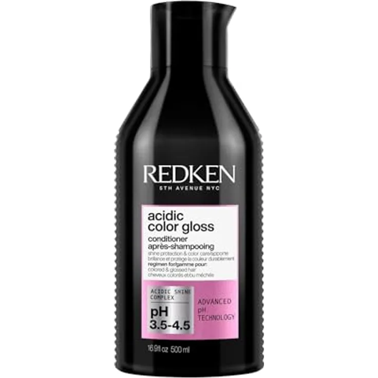 Redken Conditioner für Reinigung und Farbschutz bei gefärbtem Haar, Farbbrillanz für bis zu 32 Haarwäschen, Mit Glanzkomplex & pH-ausgleichende Formel, Acidic Color Gloss Conditioner, 500 ml