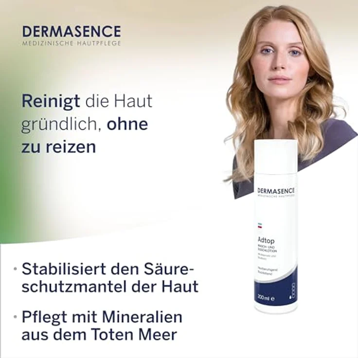 DERMASENCE Adtop Wasch- und Duschlotion 200 ml, Freiverkäufliche 200 ml Duschgel – Bild 4