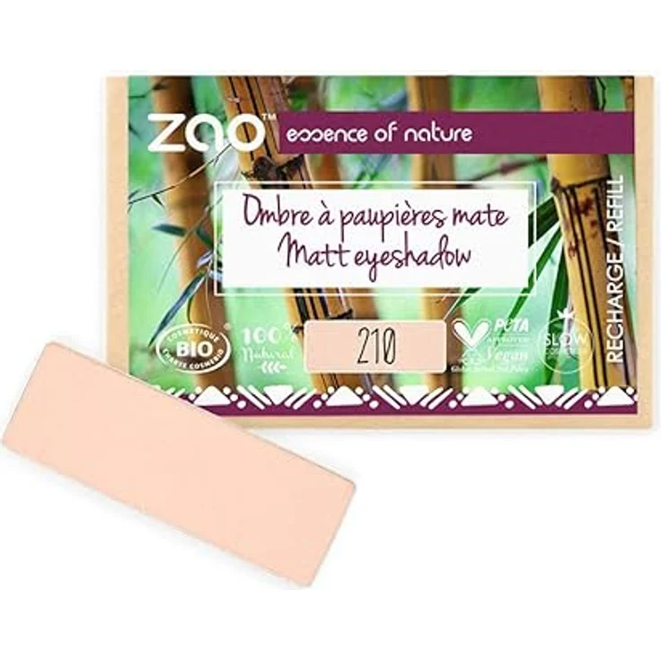 Zao Matt Eyeshadow Refill, 1,3 g Lidschatten oder Primer in verschiedenen Farben mit erstklassiger Deckkraft – Bild 1