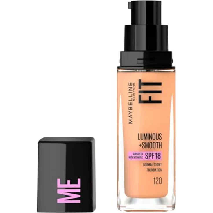 MAYBELLINE NEW YORK Fit Me! Flüssiges Make-Up, 30 ml, für klare und glatte Haut, Farbton 120 Classic Ivory – Bild 2