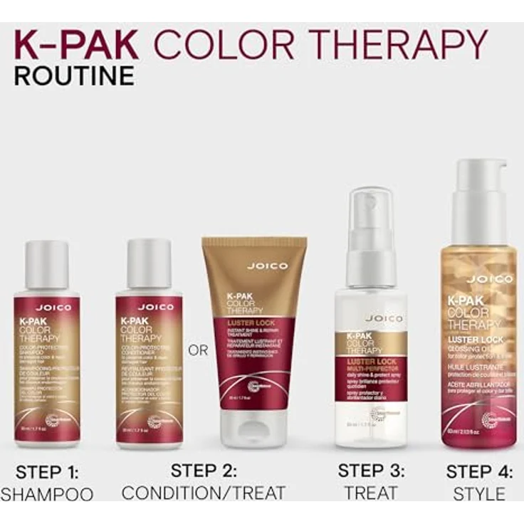 Joico K-PAK Color Therapy, abspülfreies Spray für gefärbtes Haar, 50 ml, Leave-in Conditioner mit Feuchtigkeitsschutz und Hitzeschutz – Bild 5