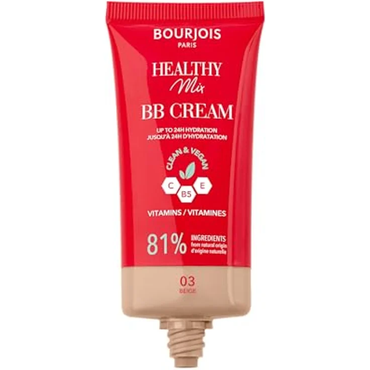 BOURJOIS Paris Gesunder Mix Clean & Vegan BB Cream 03 Beige, 30 ml, getönte Tagescreme für einen ebenmäßigen Teint und optimale Feuchtigkeit – Bild 2