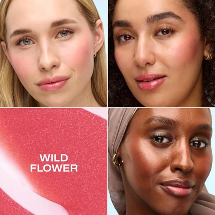 Lumene Invisible Illumination Flüssiges Rouge, Verjüngendes Blush in Farbton Wild Flower, 15 ml – Bild 2