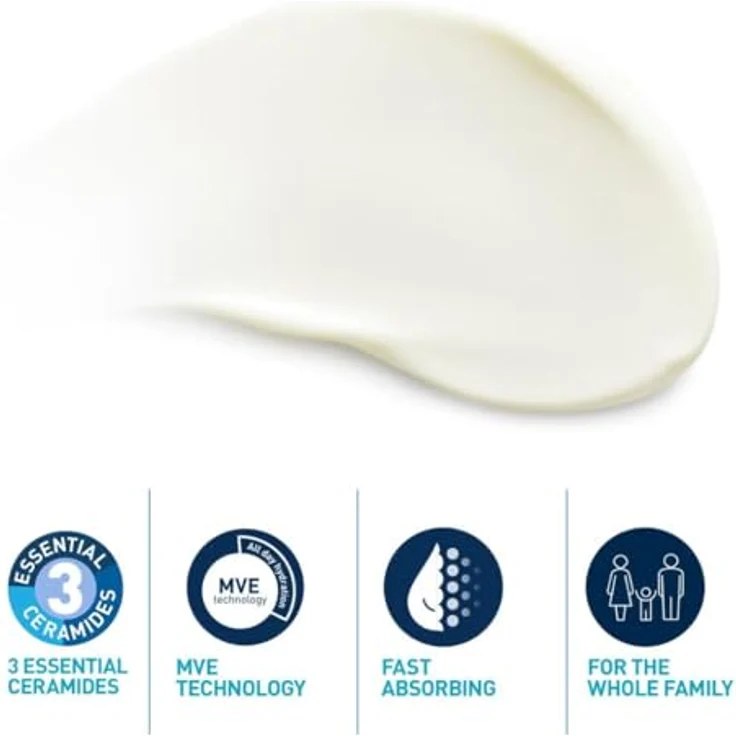 CeraVe Sonnenschutz Körperfeuchtigkeit, Lotion SPF 50+, 75 ml mit 24h Feuchtigkeit und 3 essenziellen Ceramiden – Bild 4