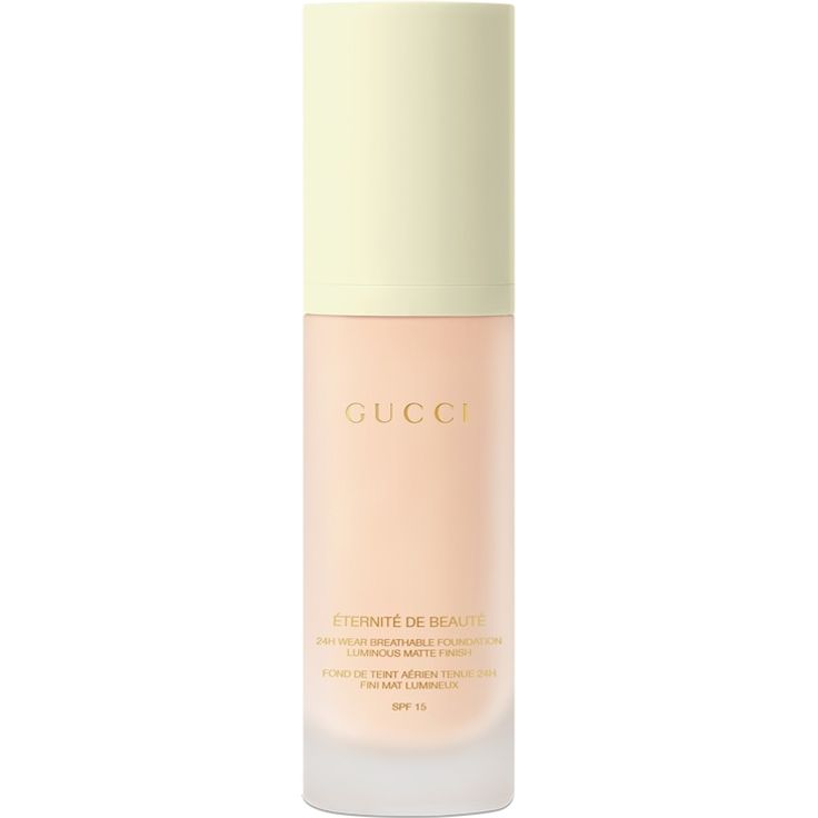 Gucci Éternité de Beauté SPF 15 Foundation, 30 ml, hohe Deckkraft für leuchtend mattes Finish, Farbe 110C - Cool Fair