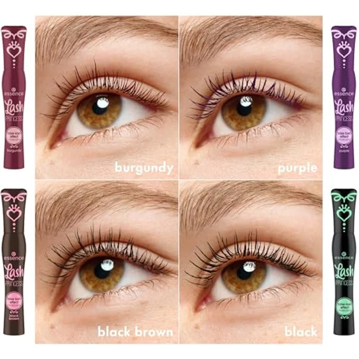 Essence LASH PRINCESS Wimperntusche, Mascara mit Wimperneffekt, Burgunderrot, 12 ml – Bild 8
