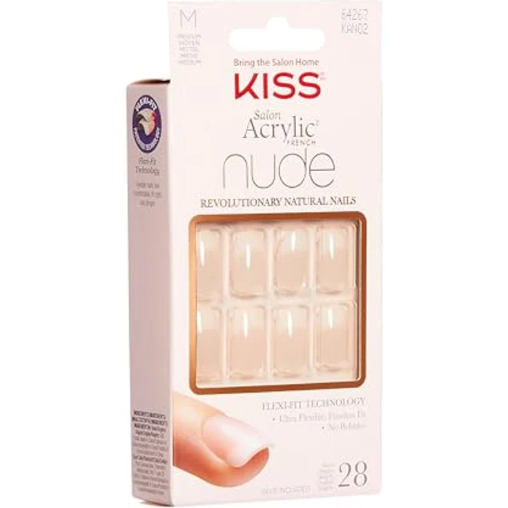 Salon Acryl Nude French Nails – Bild 8