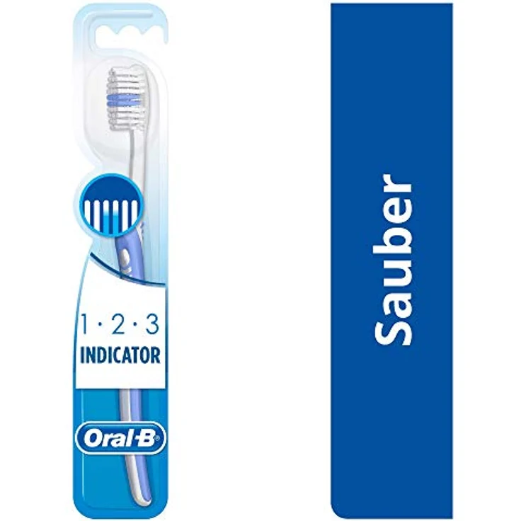 Oral-B 1-2-3 Indicator Handzahnbürste mittel  - Preisvergleich – Bild 2