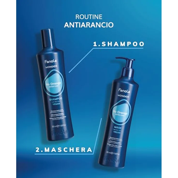 Fanola Wonder No Orange Maske, 1000 ml - Langlebig und flexibel, kühl und bequem – Bild 4