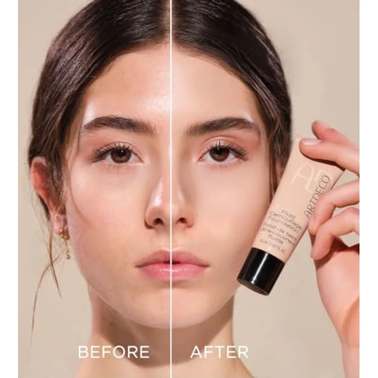 ARTDECO Fluid Camouflage Foundation - Stark deckendes Make-up für ebenmäßigen Teint - 1 x 20 ml – Bild 5