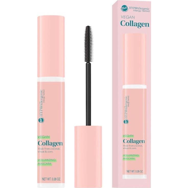 HYPOAllergenic Vegan Collagen Volumizing Mascara, 8 g für volle und verdichtete Wimpern ohne Duftstoffe und Alkohol
