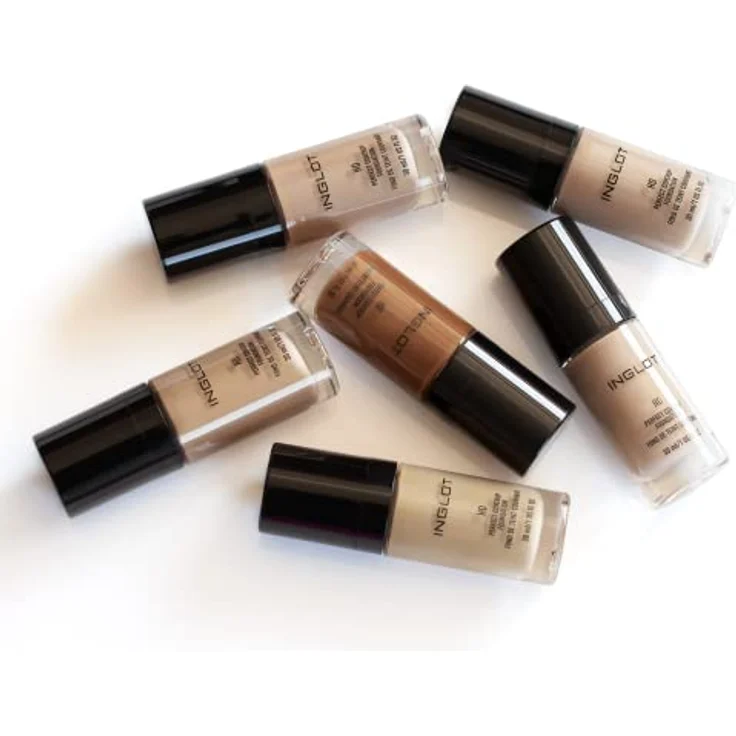 Inglot HD Perfect Coverup Foundation, HD Pigmente, hypoallergen, 30 ml - natürliches, makelloses Aussehen mit weißen Trüffelextrakts – Bild 4