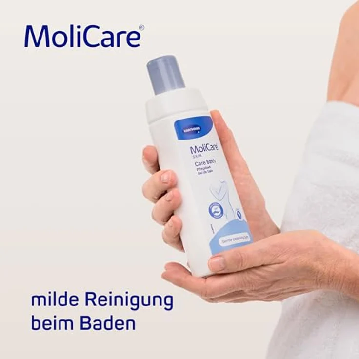 MoliCare Skin Pflegebad: hautschonend, pH-hautneutraler Badezusatz, 500 ml – Bild 3