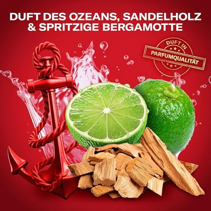 Old Spice Captain Tin Box Geschenkset, Deostick (50 ml), Duschgel (250 ml) und Aftershave-Lotion (100 ml), langanhaltender Duft in Parfumqualität, stylische Verpackung – Bild 4