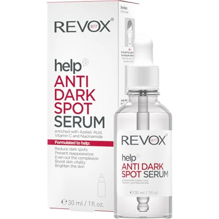 Revox B77 Help Anti Dark Spot Serum, Gesichtsserum gegen Pigmentflecken, 30 ml, mit Vitamin C und Niacinamid – Bild 2