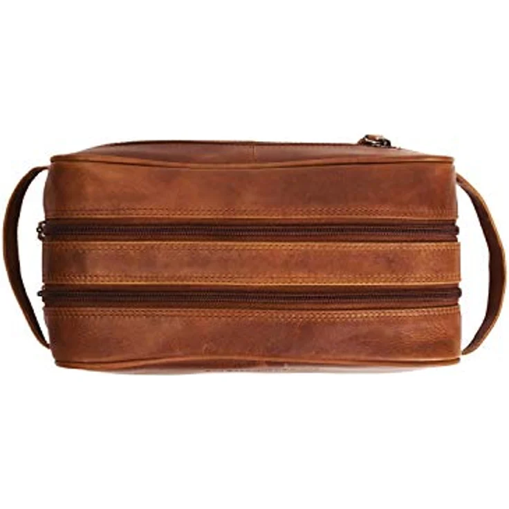 The Chesterfield Brand Necessaire Wax Pull Up Kulturbeutel Leder 24 cm Braun 3 l – Bild 4