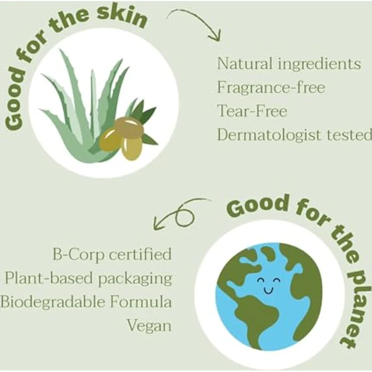 Mustela Bio Gel Shampoo Refill, 400 ml, sanfte Reinigung für Kinderhaut, vegane Formel, 97% natürliche Inhaltsstoffe – Bild 5