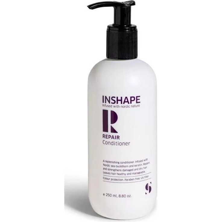 Biomed Inshape REPAIR Conditioner, Haarpflege für trockenes und geschädigtes Haar mit nordischem Sanddorn, 250 ml