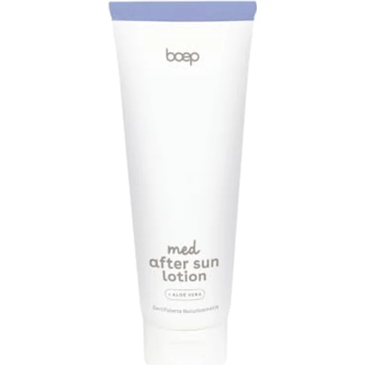 boep med After Sun Lotion, feuchtigkeitsspendende & duftstofffreie Pflege für empfindliche Haut mit Aloe Vera, vegan, 100 ml – Bild 1