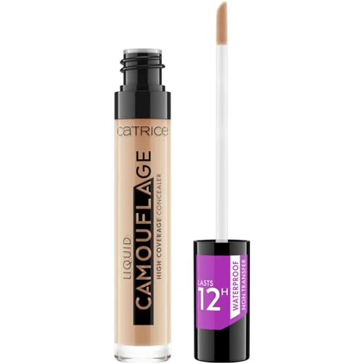 Catrice Liquid Camouflage High Coverage Concealer, Nr. 015, Nude, wasserfest, vegan, ölfrei, 12h langanhaltend, 5ml – Bild 2