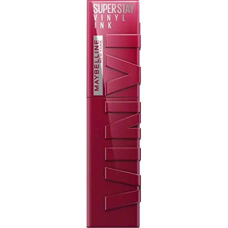 Maybelline New York flüssiger Lippenstift, Liquid Lipstick mit 16 Stunden Halt und glänzendem Finish, Super Stay Vinyl Ink, Nr. 30 Unrivaled, 4,2 ml – Bild 2