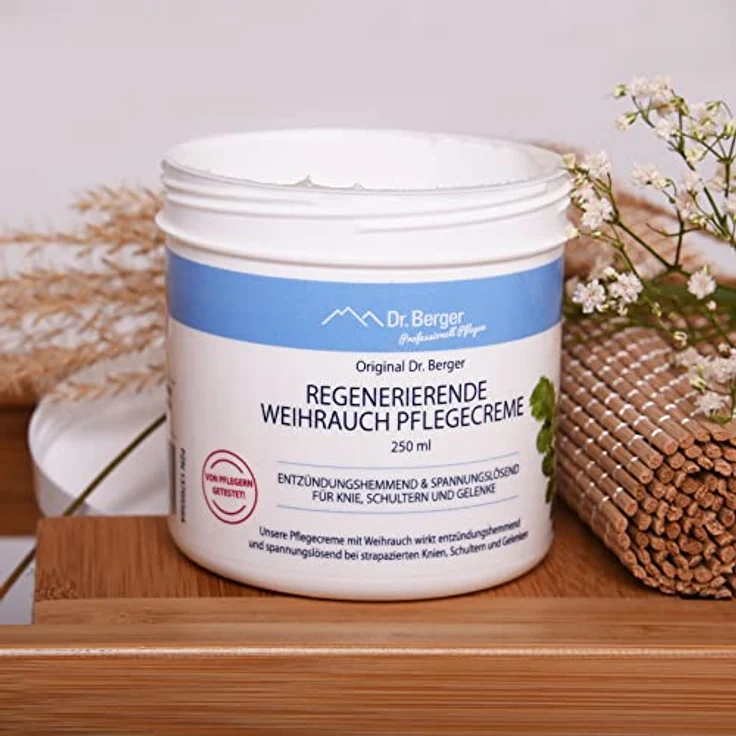 Dr. Berger regenerierende Weihrauch Pflegecreme, entzündungshemmend und spannungslösend, 100% Naturkosmetik, 50ml – Bild 3