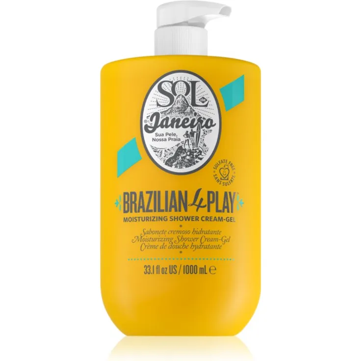 Sol de Janeiro Brazilian 4Play, cremiges Duschgel mit intensivem Duft und hautpflegenden Eigenschaften, 1000 ml