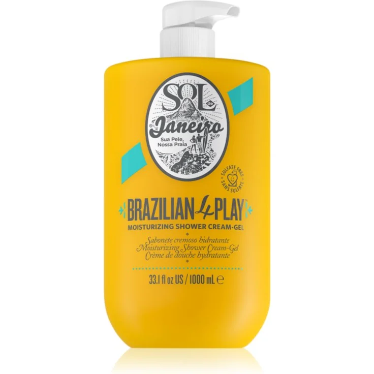 Sol de Janeiro Brazilian 4Play, cremiges Duschgel mit intensivem Duft und hautpflegenden Eigenschaften, 1000 ml