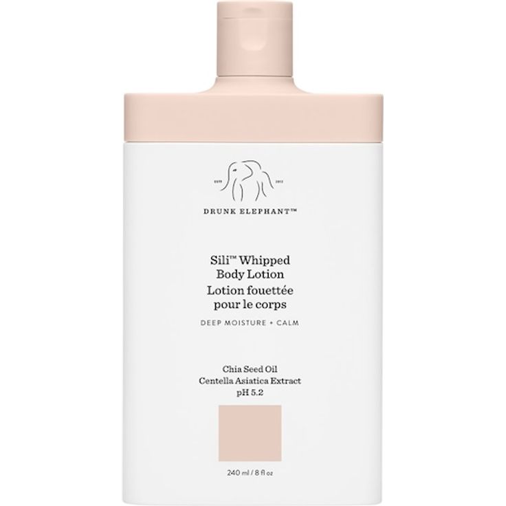 Drunk Elephant Sili™ Whipped Body Lotion, leichte Bodylotion mit Chiasamenöl und Centella-Asiatica, 240 ml