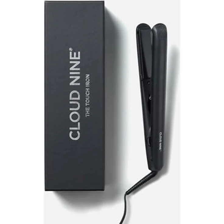 Cloud Nine The Touch Iron Glätteisen Schwarz – Haarglätter mit Touch-Technologie, Sericite-Platten & 2 Temperatureinstellungen (165–195 °C), sofort einsatzbereit – Bild 1