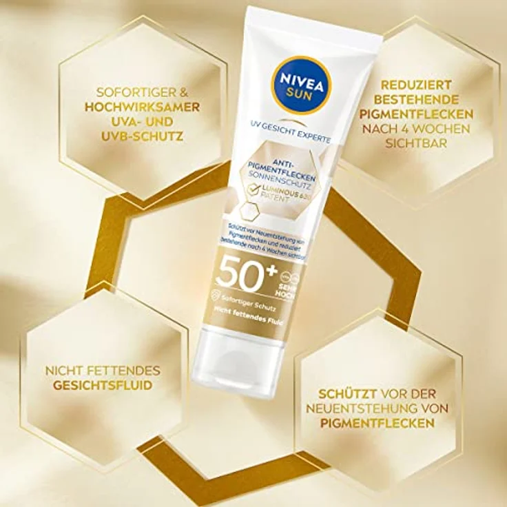 Nivea Sun UV Gesicht Luminous630® Anti Pigmentflecken Sonnencreme 40 ml – Bild 2
