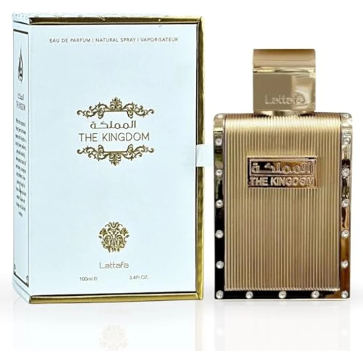 Lattafa The Kingdom Eau de Parfum Spray für Herren, 100 ml - Salbei, Lavender, Mint - Tabak, Vanille, Orangenblume - Benzoin, Tonka Bean, Labdanum – Bild 1