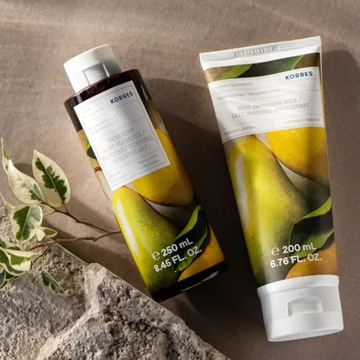 KORRES BERGAMOT PEAR Revitalisierendes Duschgel, 250 ml mit Aloe-Extrakt und Weizenproteinen, fruchtiger Birnenduft – Bild 5