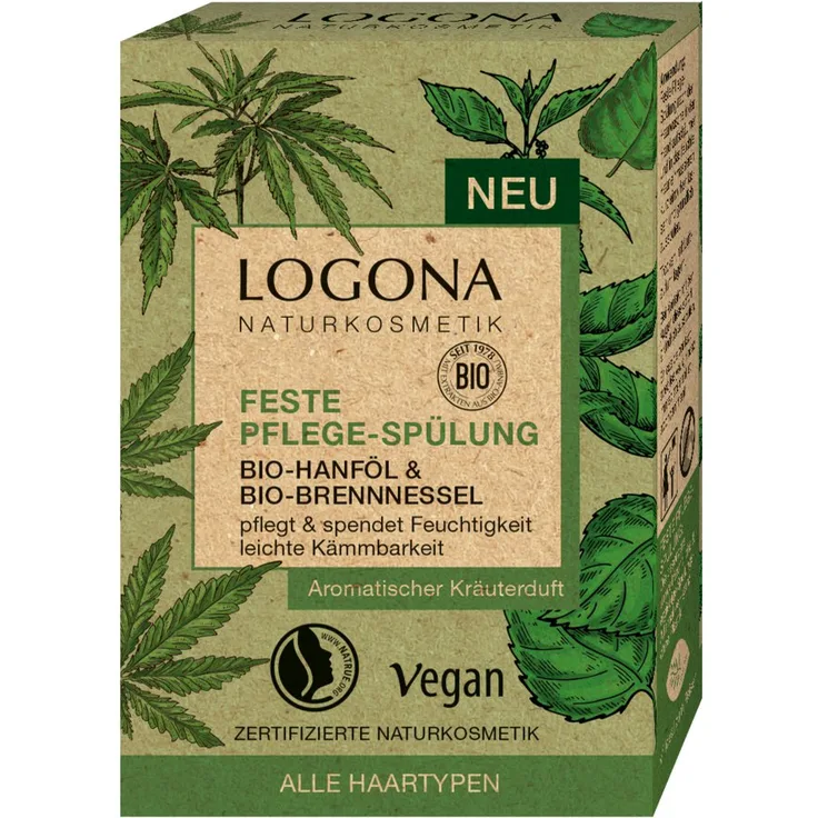 Logona Bio-Hanf & Bio-Brennessel Feste Pflege-Spülung Conditioner 60 g