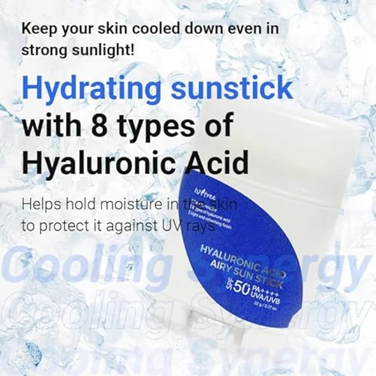 Isntree Hyaluronic Acid Balsam, schützendes Feuchtigkeitsmittel, SPF 50+, 22 g – Bild 4