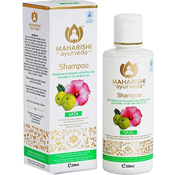 Maharishi Ayurveda Vata Shampoo Ayurveda Herbal Shampoo, 100% natürliche saubere 200 ml Lotion - Lavendel und Zitronenduft – Bild 1