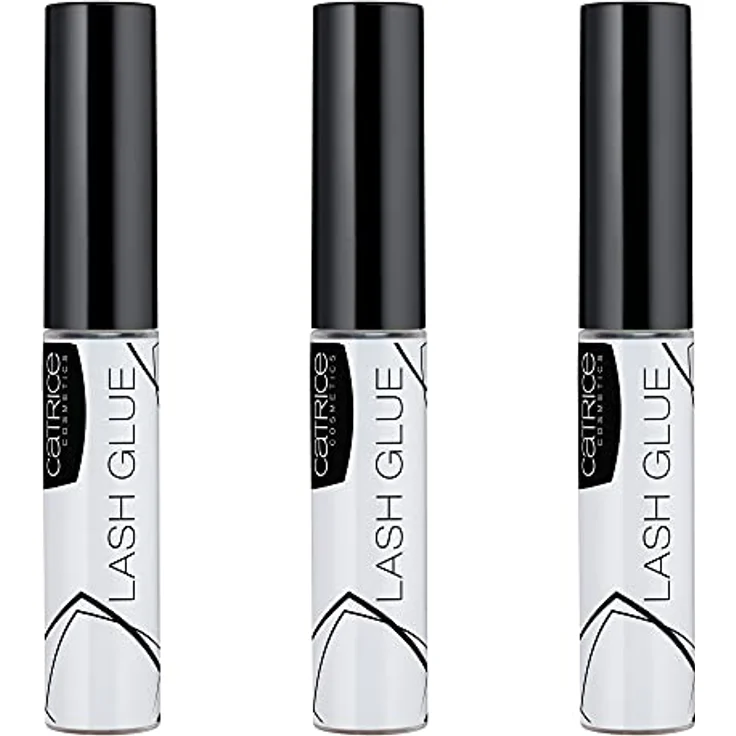 Catrice Lash Glue, Wimpernkleber, transparent und langanhaltend, Fake Lashes-Zubehör, Nr. 010, 3er Set (3 x 4,7ml) – Bild 1