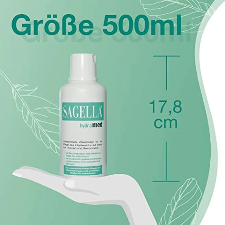 SAGELLA hydramed Intimwaschlotion 500 ml, Schutz und Pflege für den Intimbereich bei erhöhtem Infektionsrisiko – Bild 9