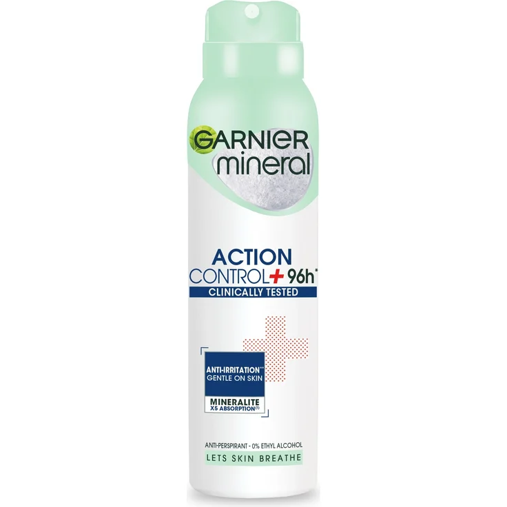 Garnier Mineral Deodorant Spray Action Control, 150ml, getestet für 96h, ohne Aluminium