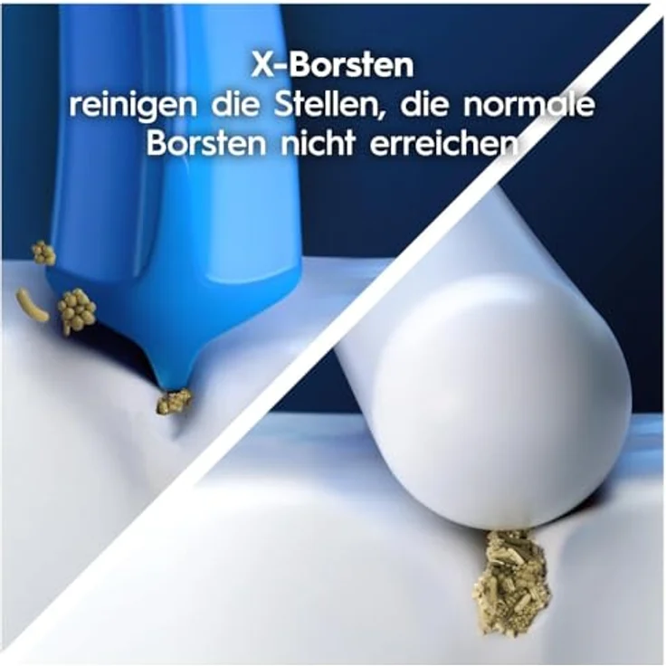 Oral-B Aufsteckbürsten Pro Sensitive Clean, X-förmige Borsten, ultra-weiche Borsten, blau – Bild 4