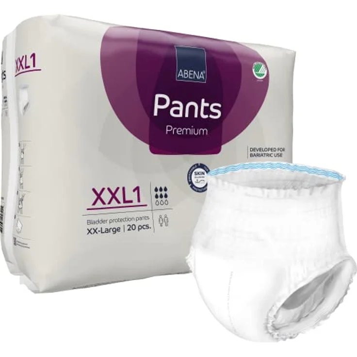ABENA Pants XXL1 Premium Inkontinenzhosen, 20 Stück Pack, 152,4–203,2 cm Taille, 1700 ml Saugfähigkeit, von ABENA – Bild 5