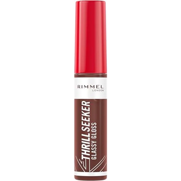 Rimmel Thrill Seeker Glassy Gloss Lipgloss für mehr Volumen, Farbton 800 Chocolate Glaze, 10 ml – Bild 1