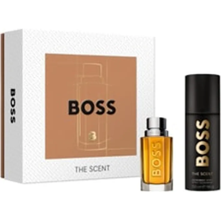 HUGO BOSS Boss The Scent Eau de Toilette 50 ml und Deodorant-Spray 150 ml, Herren Duftset in eleganter Geschenkschachtel