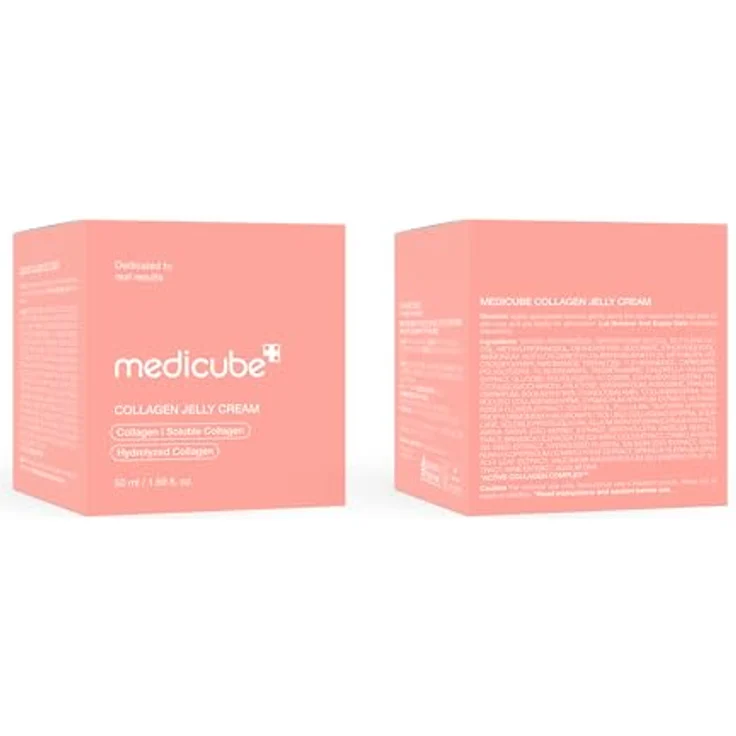 Medicube Collagen Jelly Cream 50ml – Straffende Feuchtigkeitspflege mit 98% Hydrolysiertem Kollagen, Niacinamid und Squalan – Bild 9