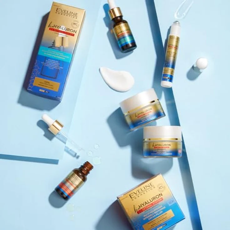 Eveline Cosmetics Bio Hyaluron 3x Retinol System, füllendes Antifaltenserum mit 99% natürlichen Inhaltsstoffen, 18 ml – Bild 4