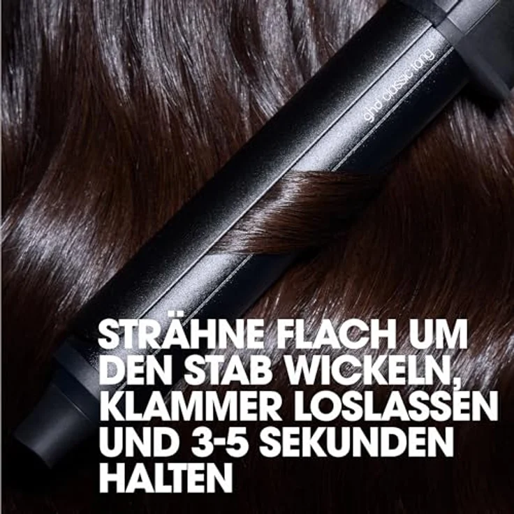 ghd chronos curve classic tong, professioneller Lockenstab in Schwarz mit 26 mm Durchmesser, bis zu 3x schnellere High-Definition Ergebnisse, frizz-frei und 185 °C optimale Stylingtemperatur – Bild 5