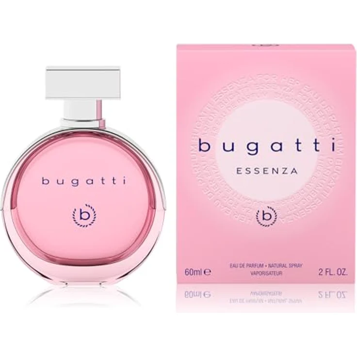 Bugatti ESSENZA, Damen Eau de Parfum 60 ml mit kunstvollem Flakon, blumig-sinnliche Duftkomposition aus Bergamotte, Apfel, Veilchen, Vanille & Amber – Bild 1
